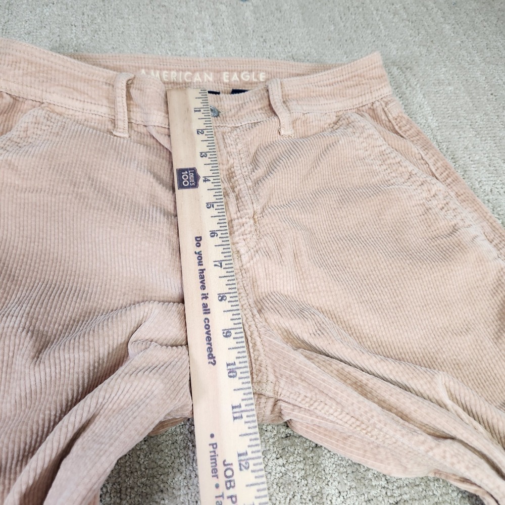 American Eagle Cargo Pants Women 4 Baggy Wide Leg Super High Rise Corduroy Y2K - Picture 4 of 14